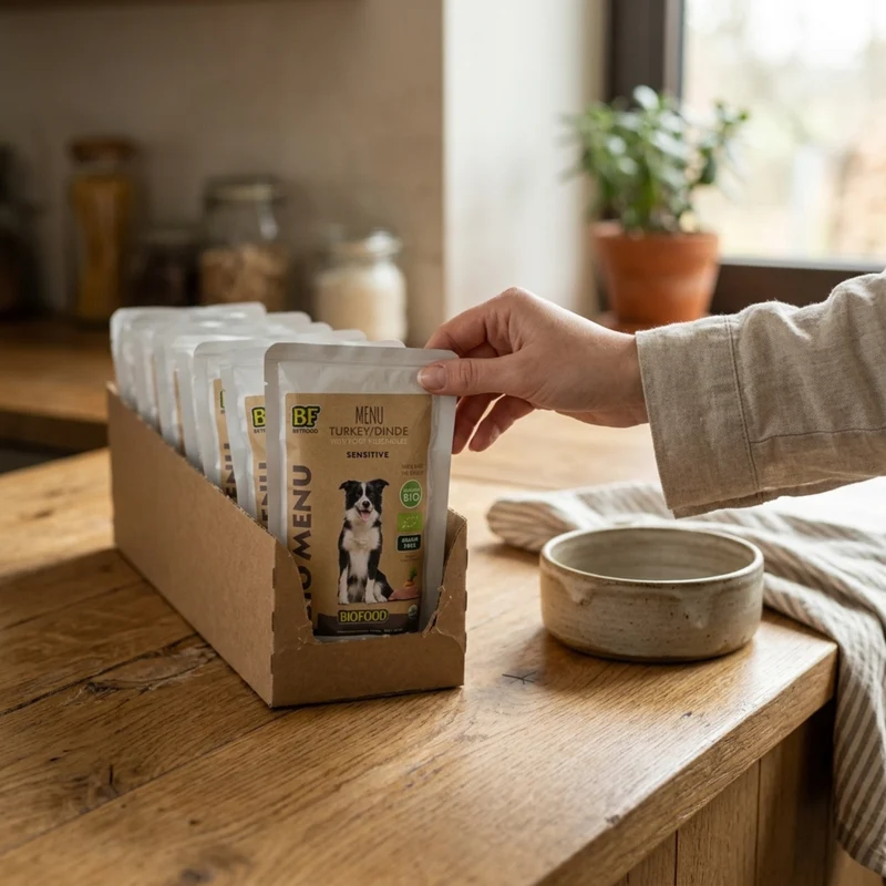 Pâtée BIO à la dinde pour chien