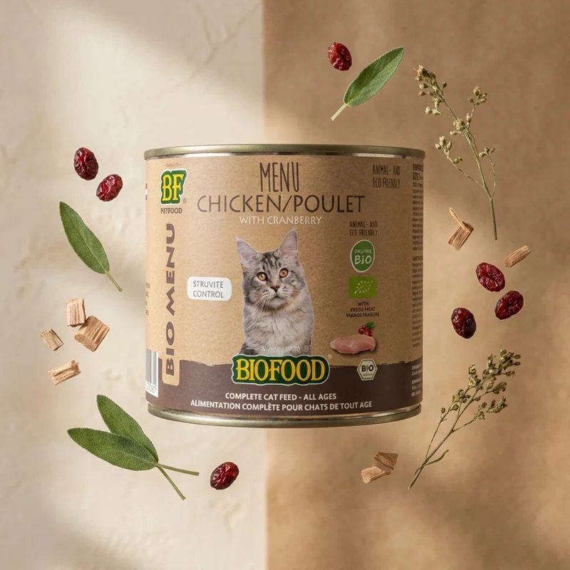 Pâtée BIO au poulet pour chat