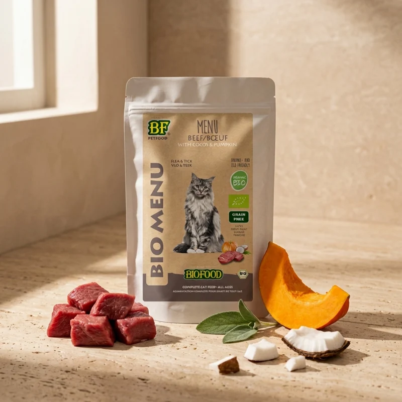 Pâtée BIO au bœuf pour chat