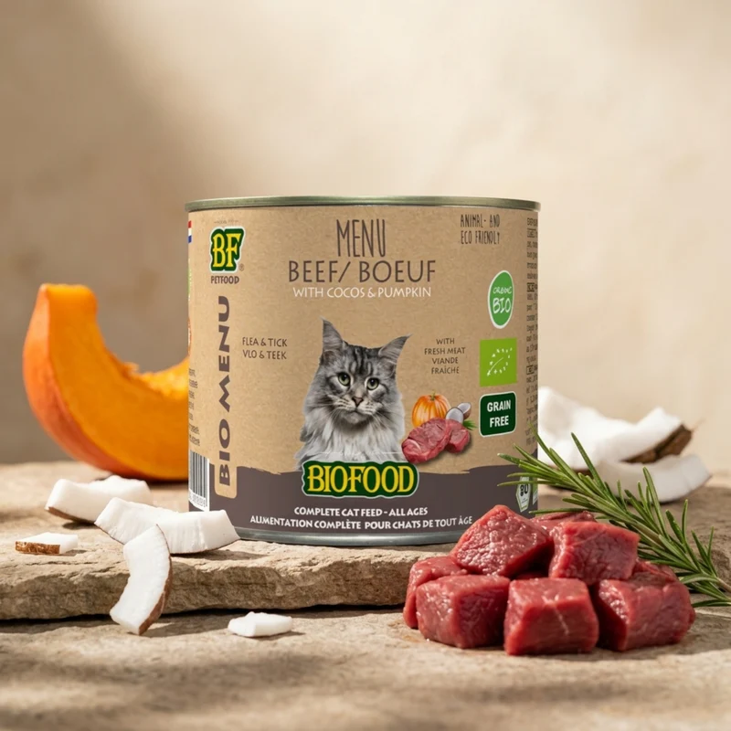 Pâtée BIO au bœuf pour chat