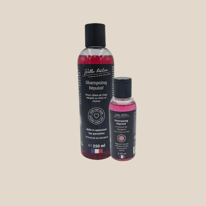 Shampoing répulsif parasites Bella Bestia pour chien et chat