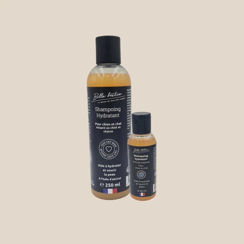 Shampoing pour chien à peau sensible Huile d’abricot