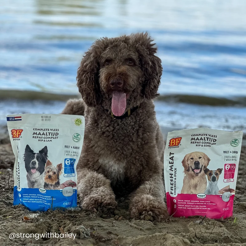 Saucisses au poulet et canard pour chien