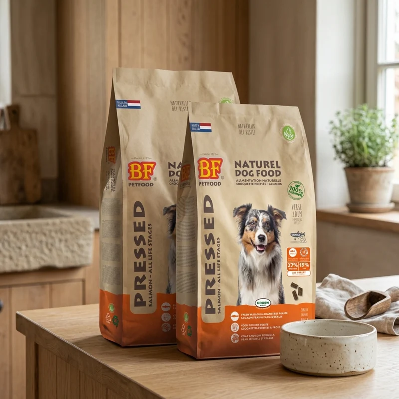 Croquettes pressées au saumon sans céréales pour chien