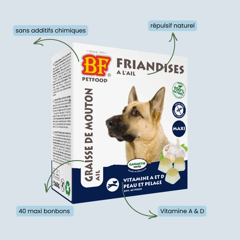 Bonbons répulsifs parasites pour chien