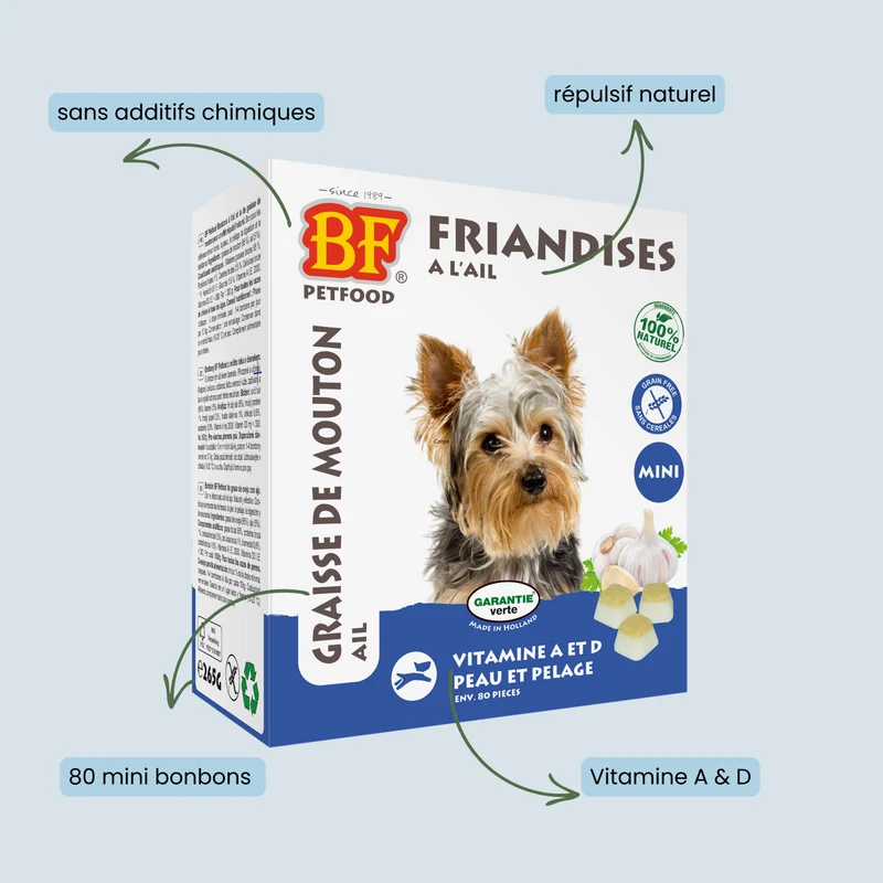 Bonbons répulsifs parasites pour chien