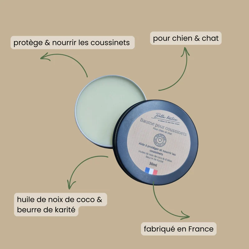 Soin coussinet pour chien et chat