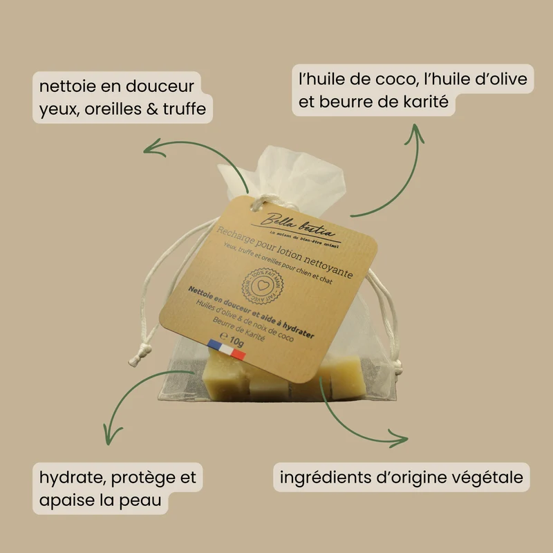 Lotion soin des yeux pour chien et chat