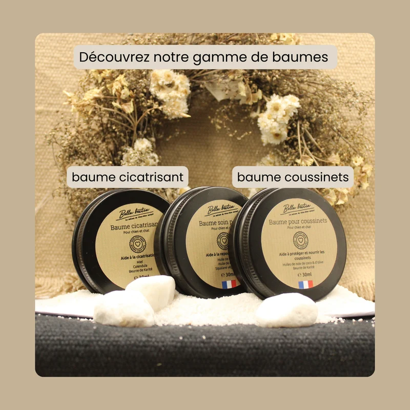 Baume Repousse poils pour chien et chat