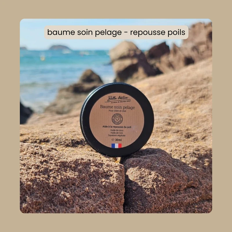 Baume Repousse poils pour chien et chat