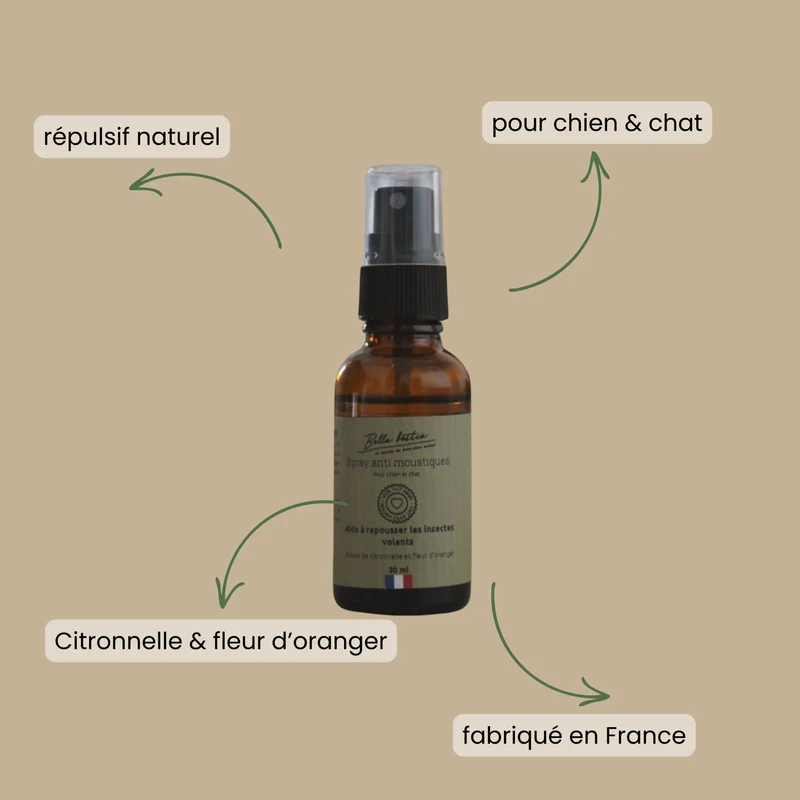 Spray anti moustique pour chien et chat