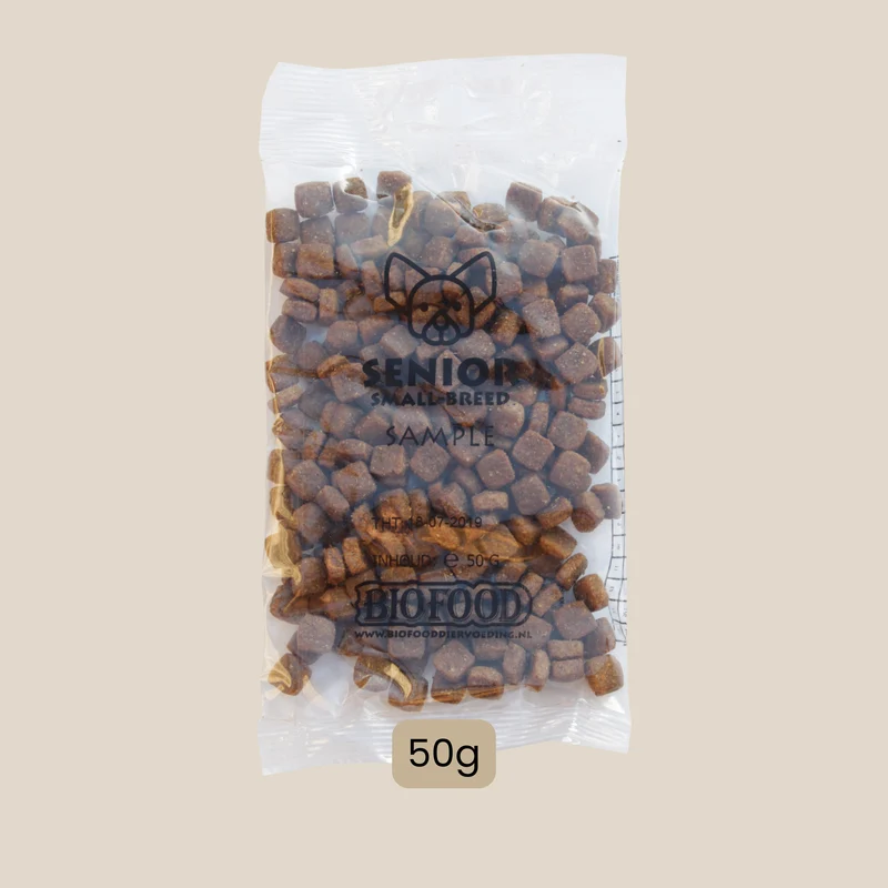 pour chien senior -10kg, échantillon de croquettes (50g) -1150