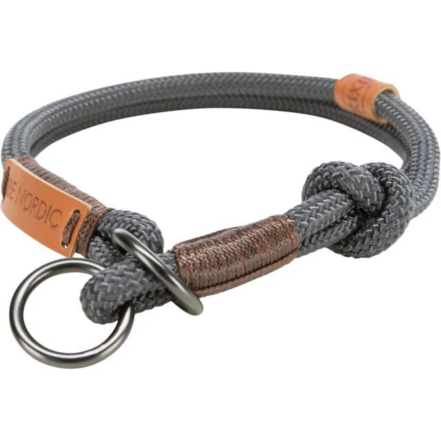 BE NORDIC Collier Corde Semi-Étrangleur L Gris