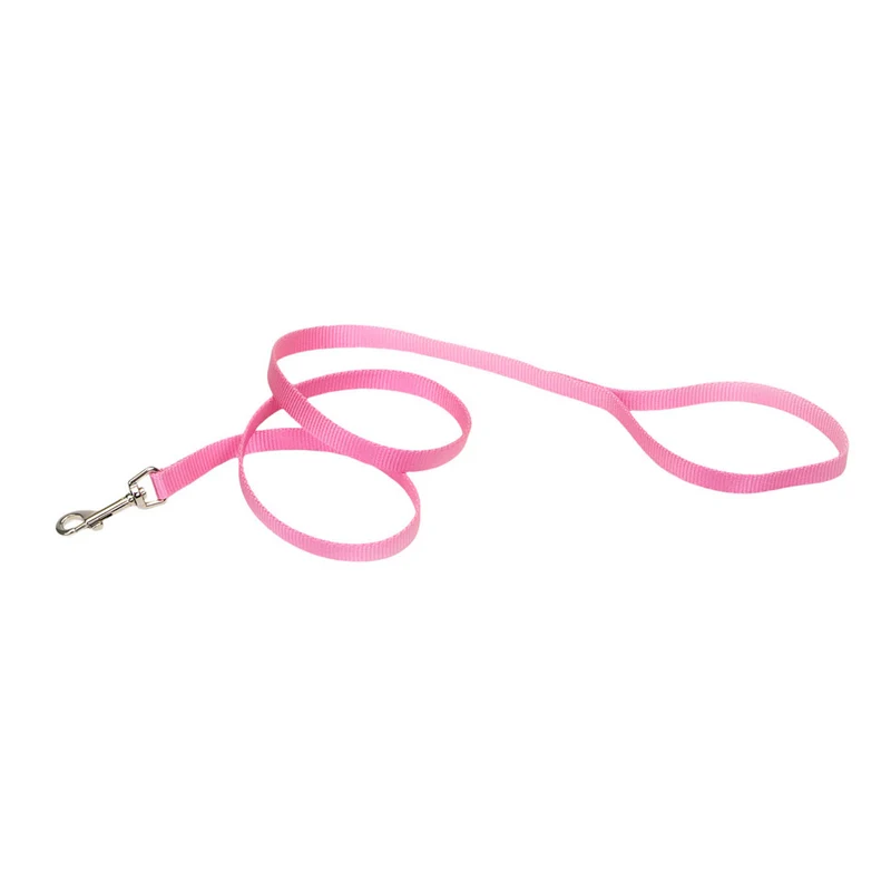 *COASTAL Laisse Nylon Web 5/8x48" Rose Vif