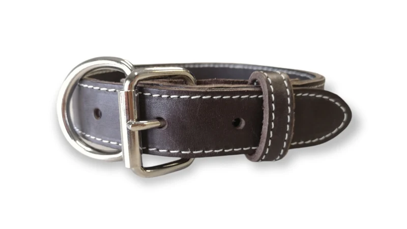 ARIZONA Collier Cuir Double 1x20" Brun