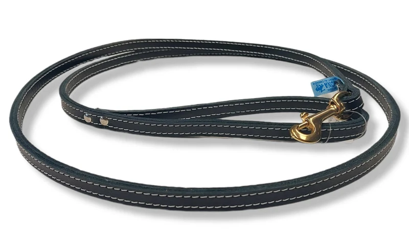 ARIZONA Laisse Cuir Double 1/2x72" Noir
