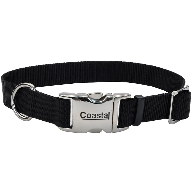 TITAN Collier Nylon Boucle Métal 1x18-26" Noir