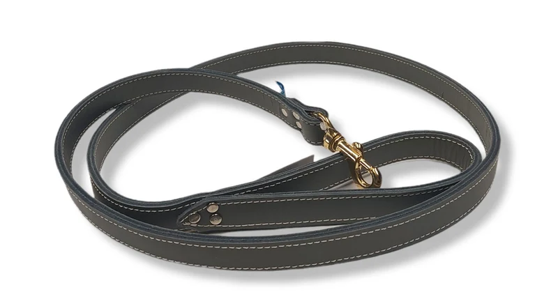 ARIZONA Laisse Cuir Double 1x48" Noir