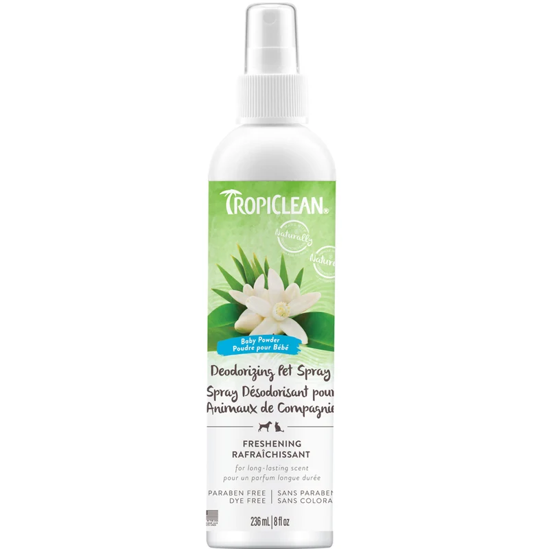 TROPICLEAN Vapo Désodorisant Poudre de Bébé 8oz