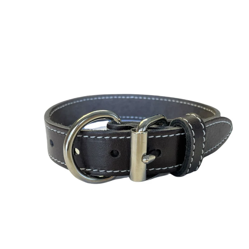 ARIZONA Collier Cuir Simple 3/8x8" Brun