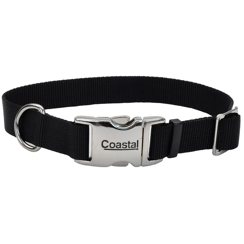 TITAN Collier Nylon Boucle Métal 5/8x10-14" Noir