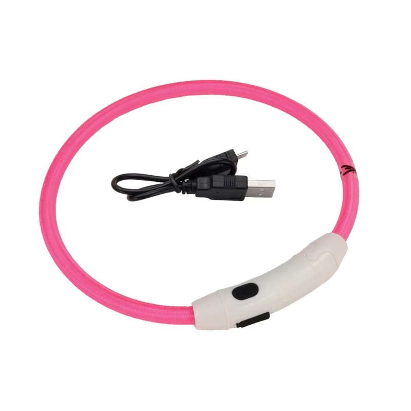 COASTAL Collier Lumineux à Recharge USB 16" Rose