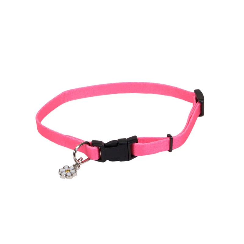 LI'L PALS Collier Nylon 3/8x6-8" Rose Néon