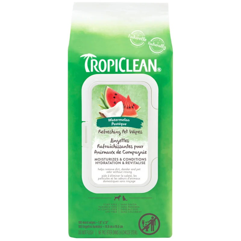*TROPICLEAN Lingettes 2 en 1 x100