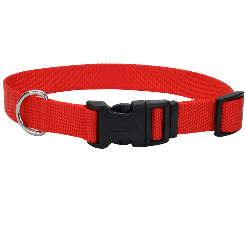 COASTAL Collier Nylon 1x14-20" Rouge