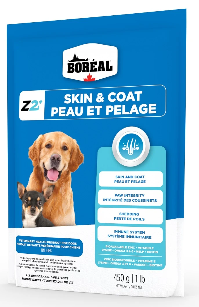 Boréal Zinpro Z2+ Suppléments de Zinc pour Chiens - Formule Peau & Pelage