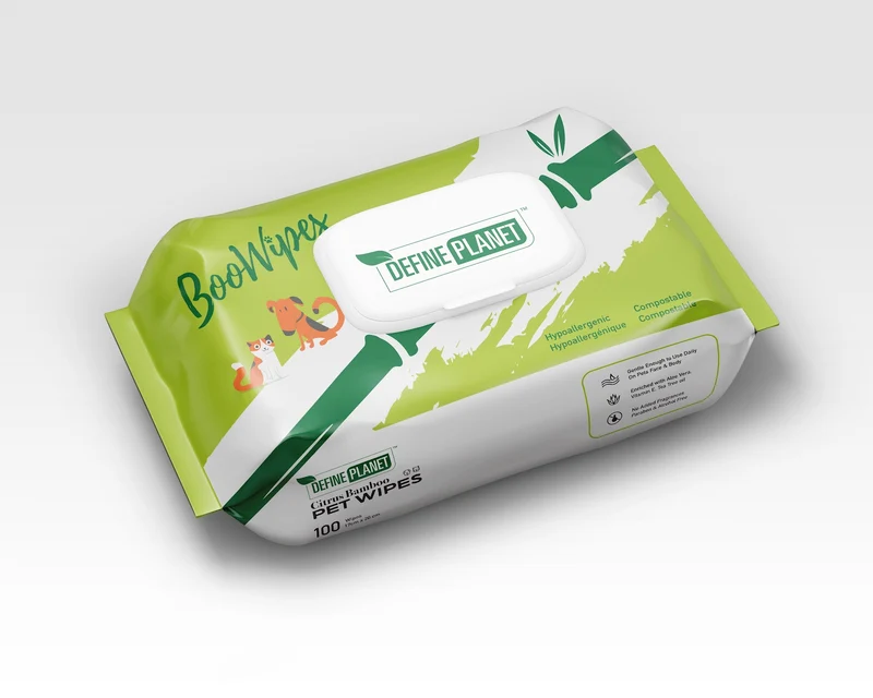 DEFINE PLANET Boowipes Tout Usage Citron x100