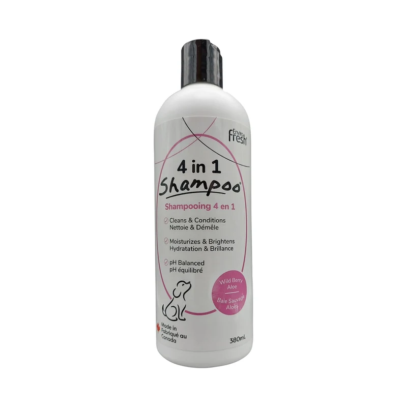 ENVIROFRESH Shampoing Chien 4 en 1 Baies Sauvages & Aloès 380ml