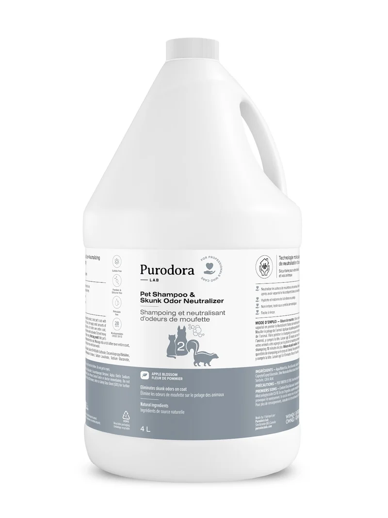 PURODORA Shampoing Neutralisant Odeurs Moufette 4L