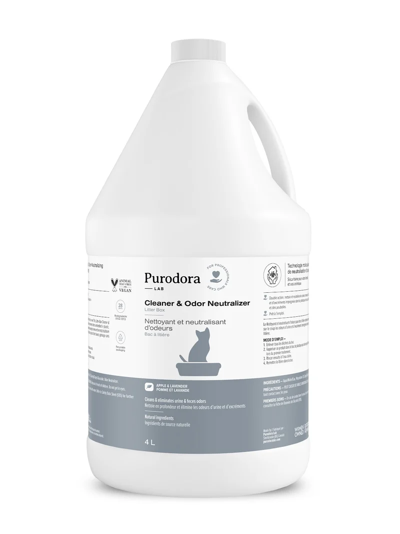 PURODORA Neutralisant Odeurs Bac à Litière 4L