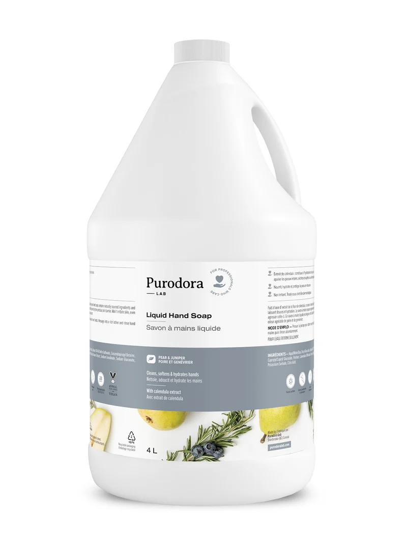 PURODORA Savon à Main Poire & Genévrier 4L