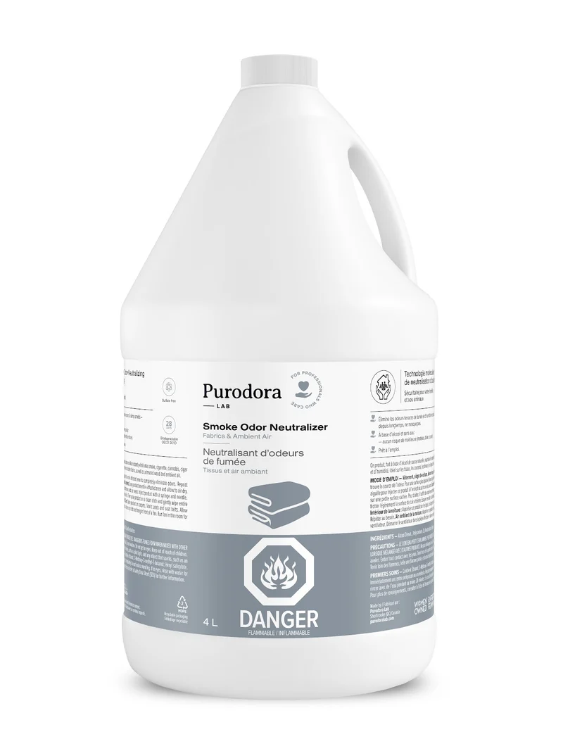 PURODORA Neutralisant Odeurs Fumée pour Tissu 4L