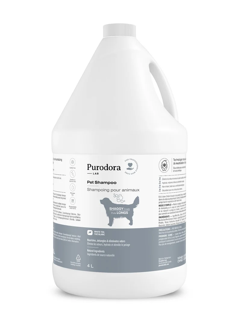 PURODORA Shampoing Démélant Poils Longs 4L