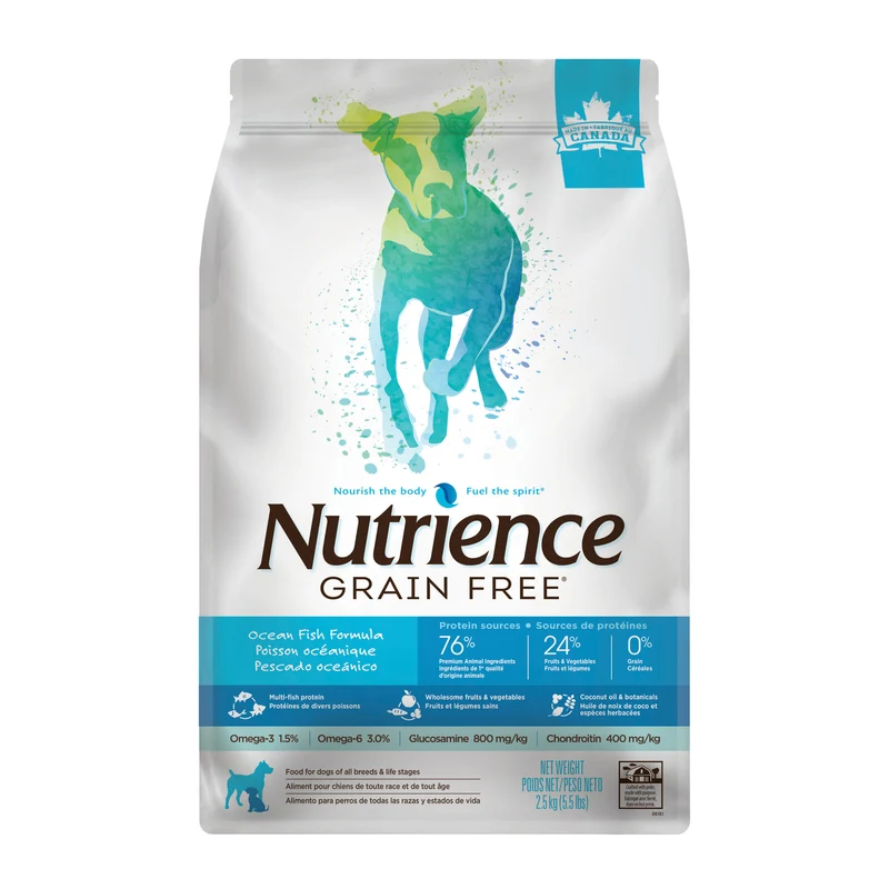 Nutrience Sans grains pour chiens, Poisson océanique 10kg