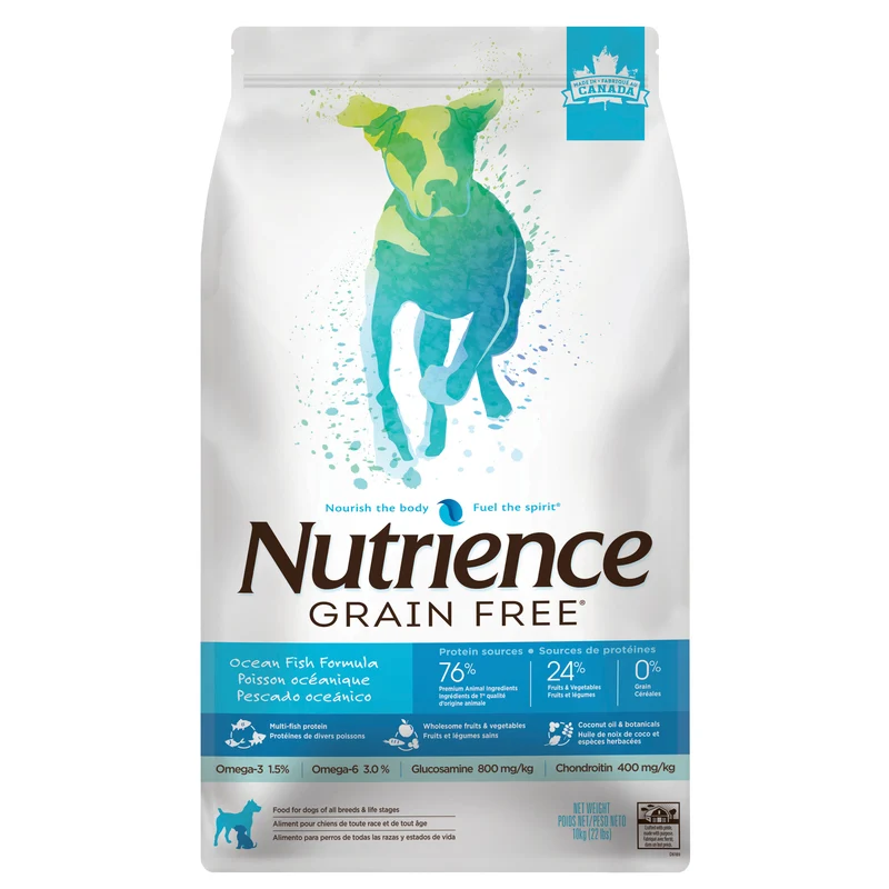 Nutrience Sans grains pour chiens, Poisson océanique 10kg