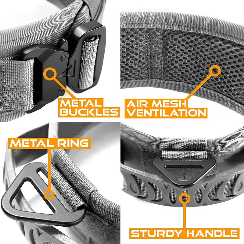 Collier Tactique Militaire Poignée Gros Chien