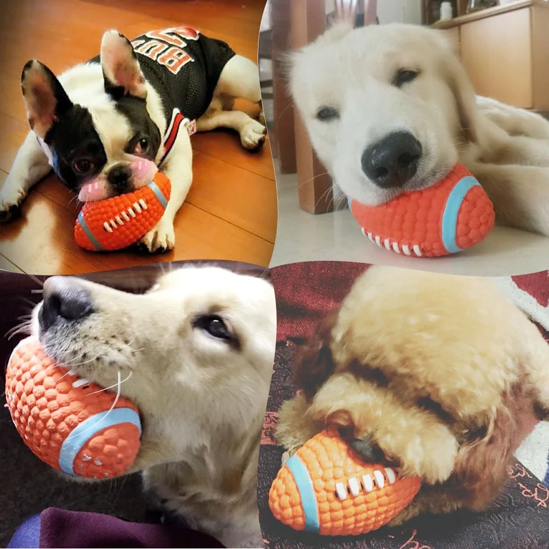 Balle Rugby Rebondissante Gros Chien