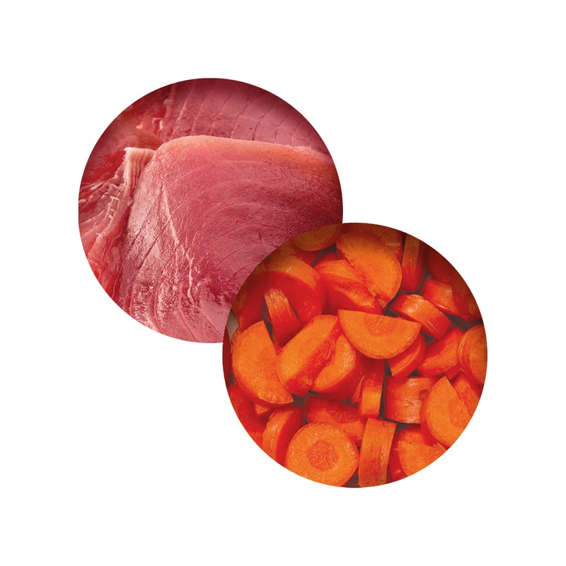 Repas de poisson Catit avec thon et carottes, 80 g (2,8 oz)