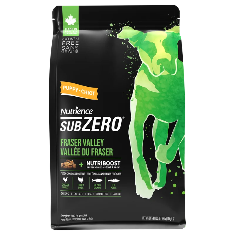 Nutrience SubZero Sans grains pour chiots en santé, Vallée du Fraser 10kg