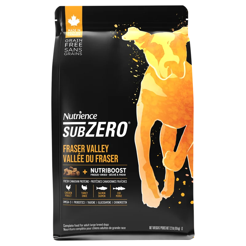 Nutrience SubZero Sans grains pour chiens, Vallée du Fraser 10kg