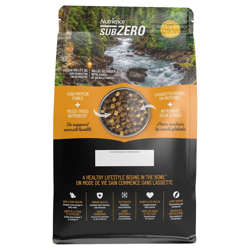 Nutrience SubZero Sans grains pour chiens, Vallée du Fraser 10kg