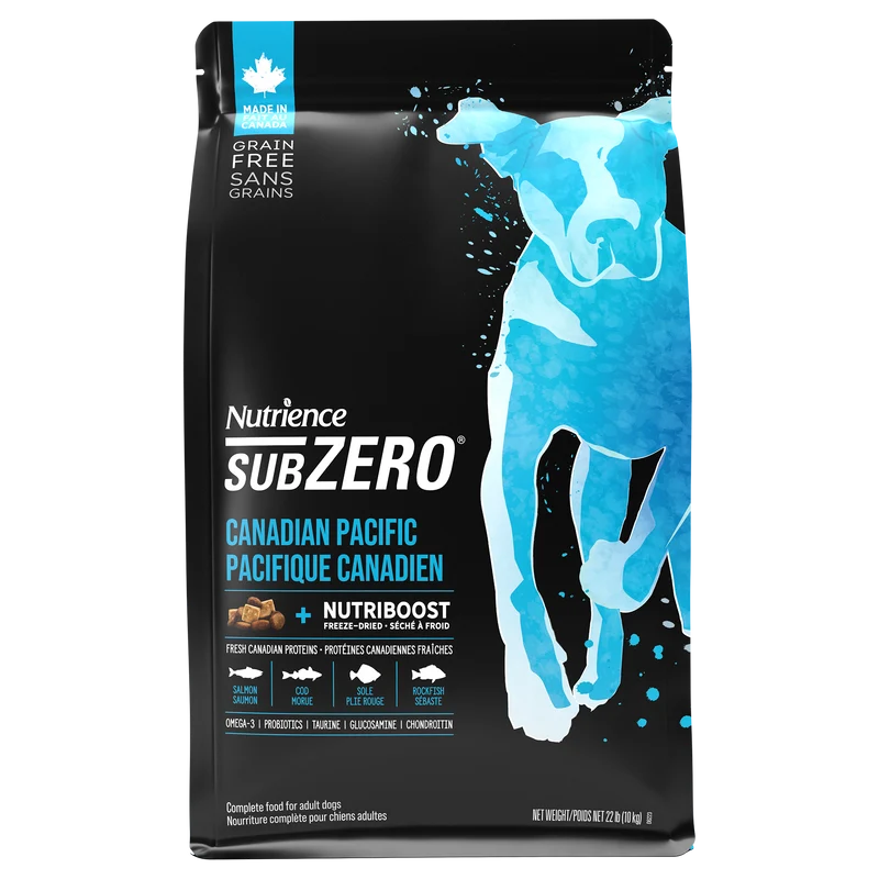 Nutrience SubZero Sans grains pour chiens, Pacifique canadien 10kg